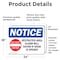 Signmission Restricted Area Alarm Will Sound Sign, Vinyl Decal, 24in W x 18in L, 2PK OS-2PACK-NS-D-1824-L-18073 - alternate 3